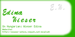 edina wieser business card